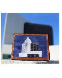 Unisex JFK Library and Museum Needlepoint Card Wallet by Smathers and Branson